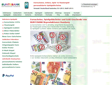 Tablet Screenshot of buntebank.de
